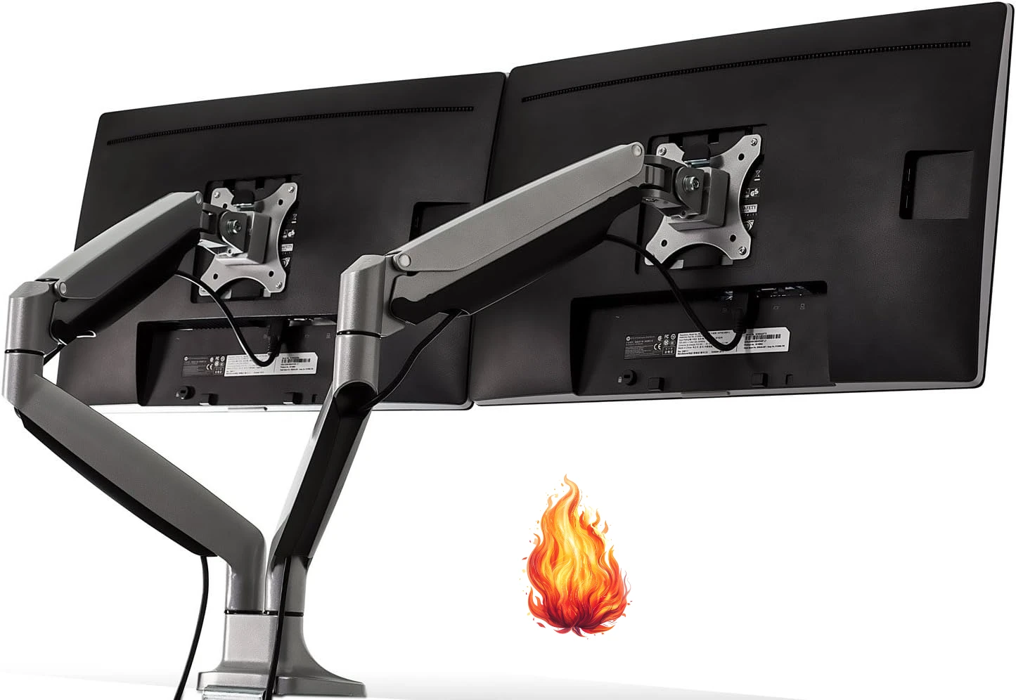 Dual Monitor Stand - (MI-1772) Dual Monitor Arm Mount Desk