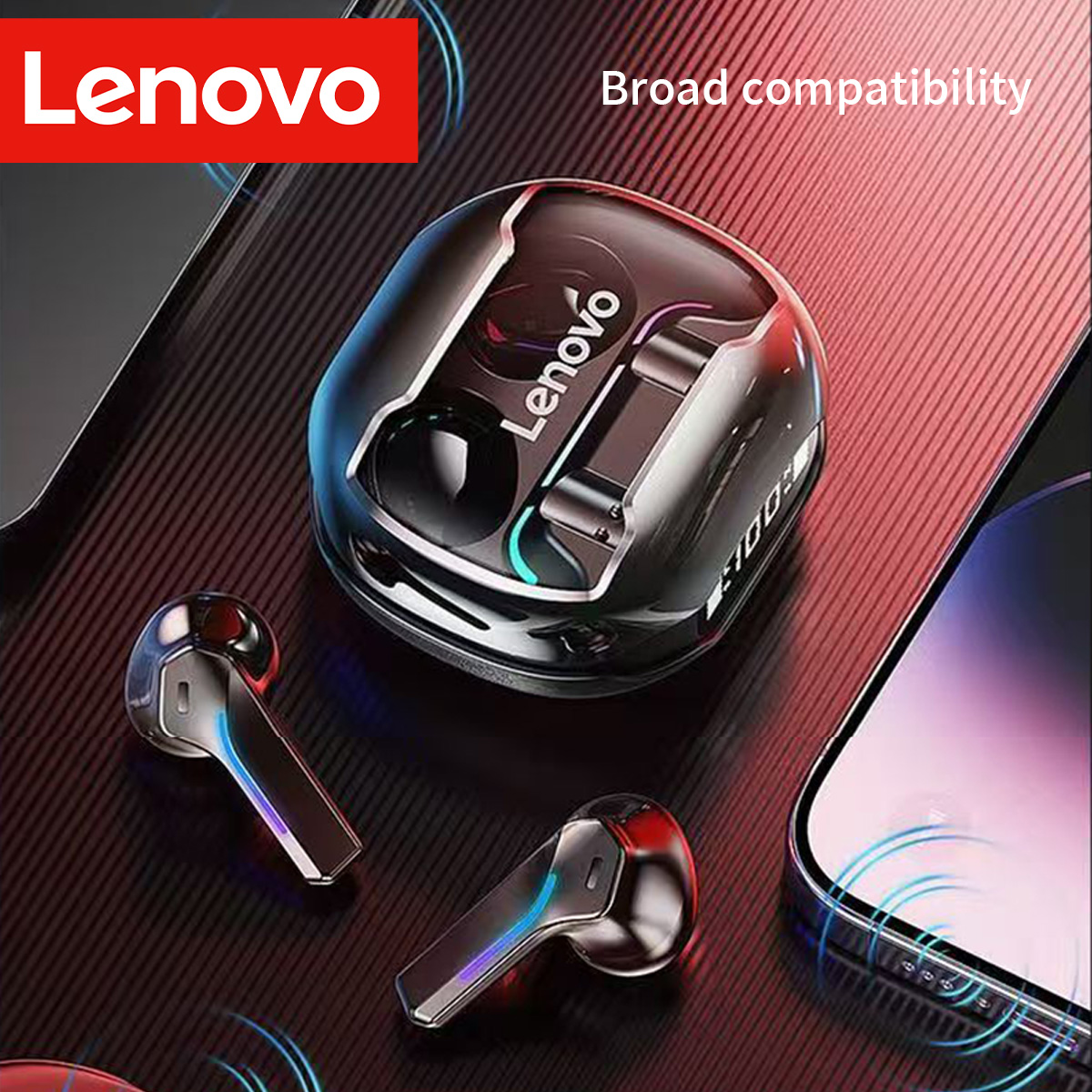 Esports Gaming Setup - Lenovo TG101 Gaming Headset Bluetooth6.0 Wireless