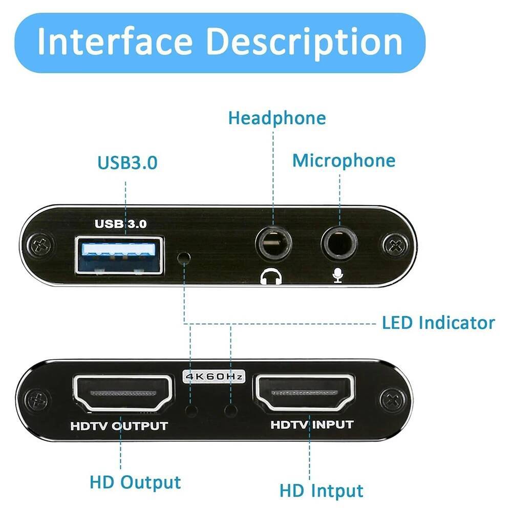 4K HDMI-Compatible to USB 3.0  - Capture Card 4K Hdmi 리뷰 및 가격