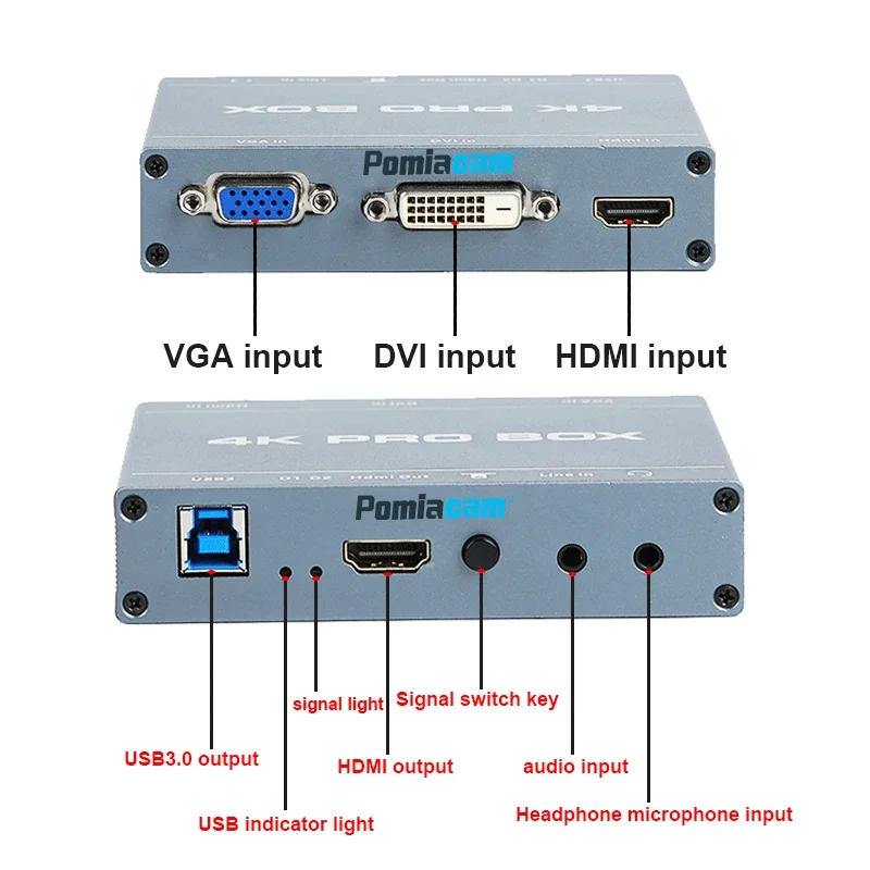 4K PRO BOX DVI HDMI VGA To USB - Capture Card 4K Hdmi 리뷰 및 가격