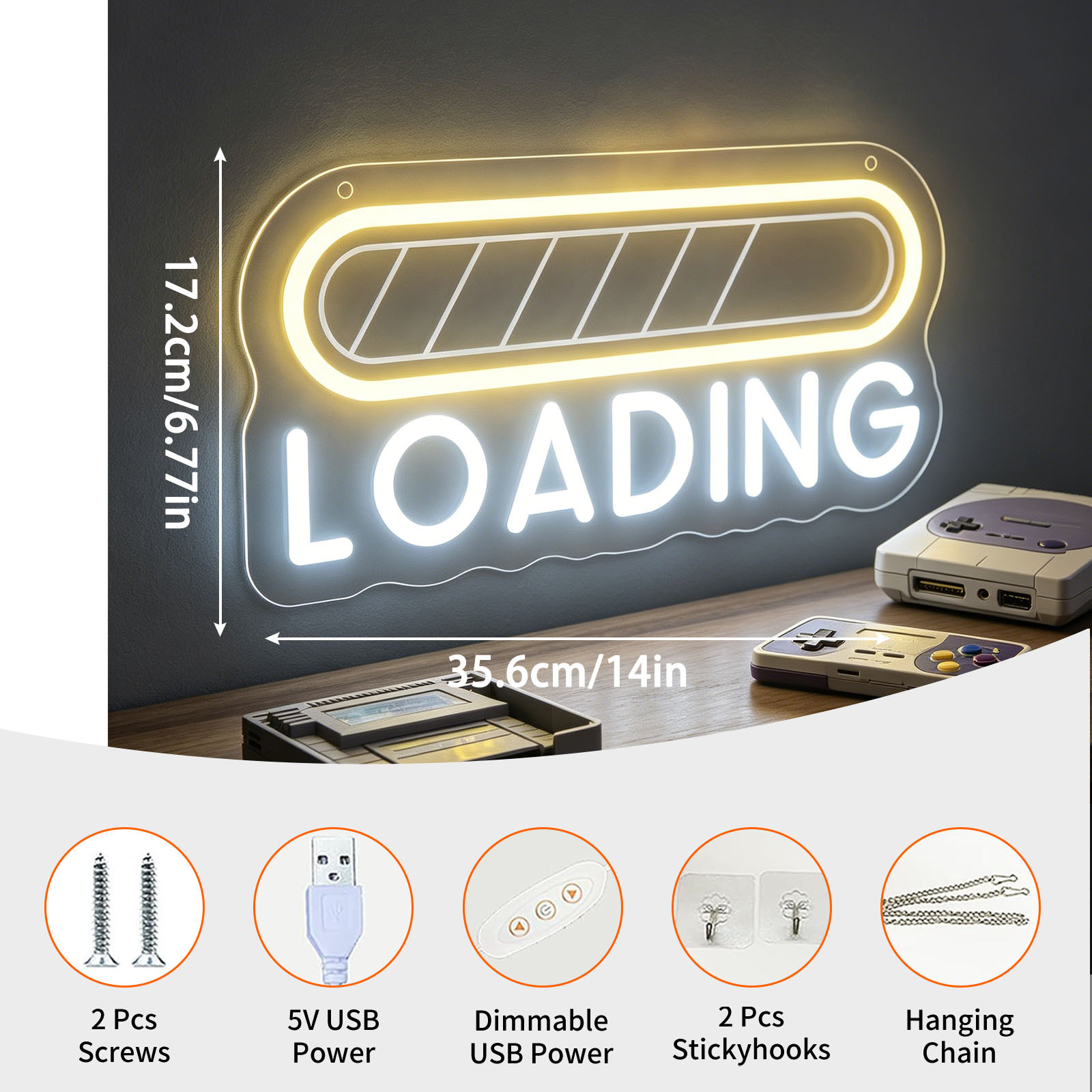 Loading Neon Sign LED USB Dimm - Esports Gaming Setup 리뷰 및 가격