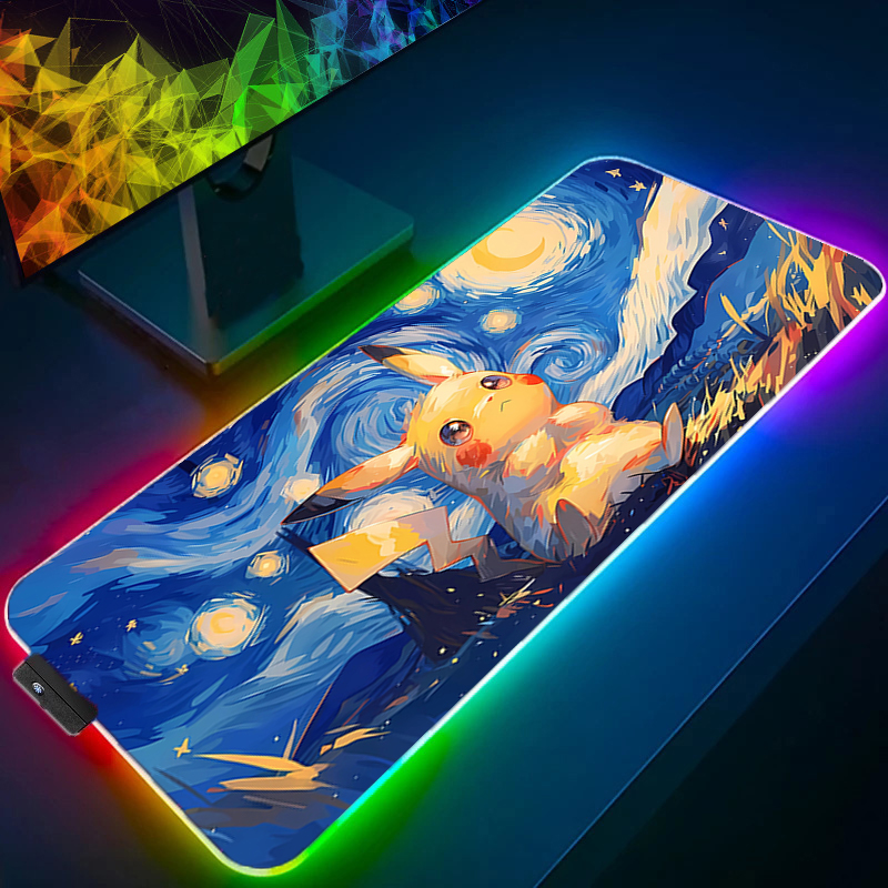 RGB Mouse Pad Pokemon Pikachu  - Esports Gaming Mouse Pad 리뷰 및 가격