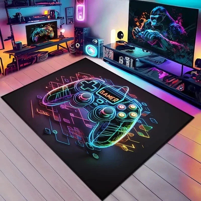 Rainbow Neon Gamepad GAMER Are - Esports Gaming Setup 리뷰 및 가격