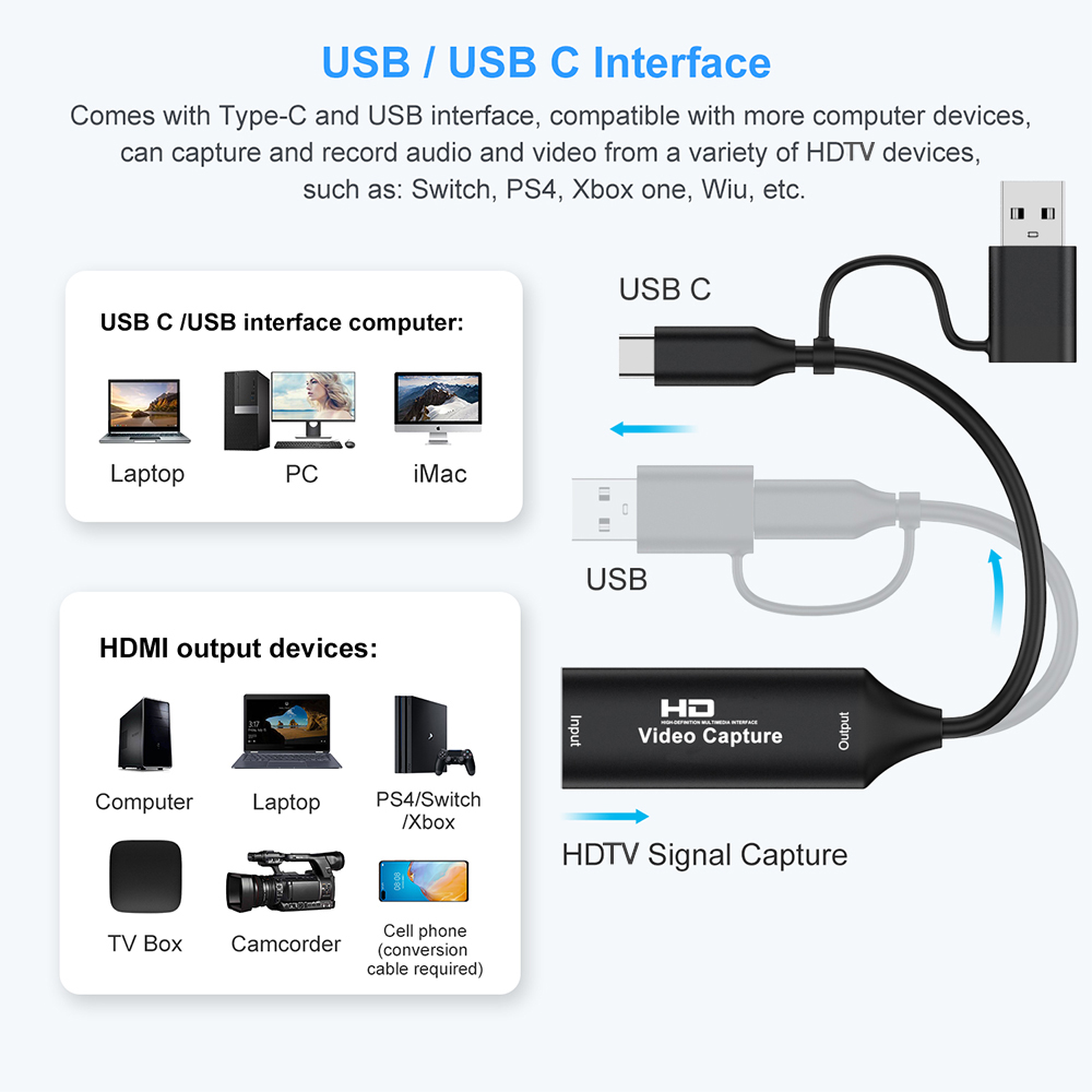 4K HDMI-compatible USB Video C - Capture Card 4K Hdmi 리뷰 및 가격